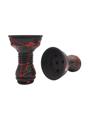 Чаша для кальяну Gusto Bowls Killa Glaze Червона/Чорна