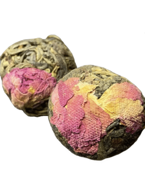 Шен Пуер порційний в'язаний з трояндою 7г