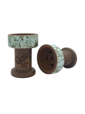 Чаша для кальяну Gusto Bowls Rook Біла / Сіра