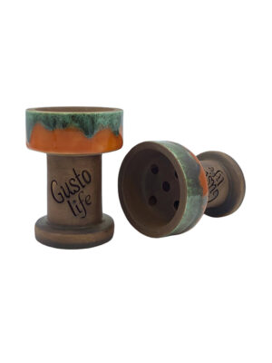 Чаша для кальяну Gusto Bowls Rook Помаранчева / Зелена