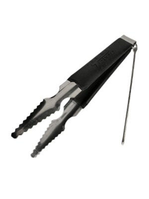 Щипці для кальяну AMY з силіконовою накладкою Чорні