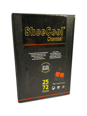 Вугілля для кальяну SheeCool кокосове 1кг