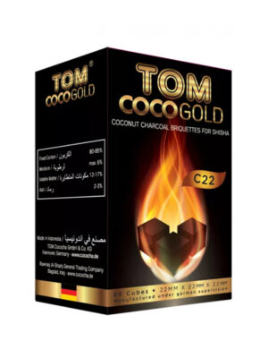 Вугілля для кальяну Tom Coco Gold C22 кокосове 1кг