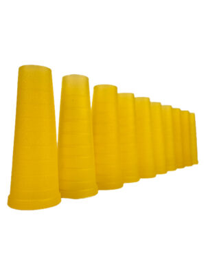 Одноразові мундштуки класичні жовті (100шт)