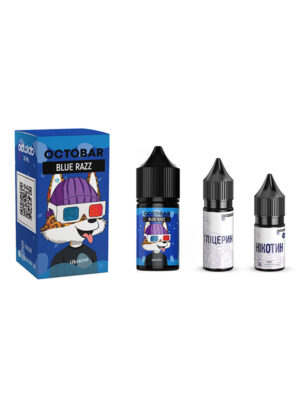Набір премікс Octobar NFT Blue Razz 30мл 0-50мг
