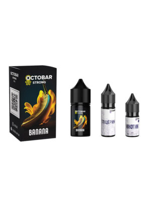 Набір премікс Octobar Strong Banana 30мл 0-50мг