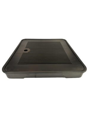 Чабань для чайних церемоній чорна 28х28см