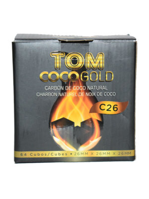 Вугілля для кальяну Tom Coco Gold C26 кокосове 1кг