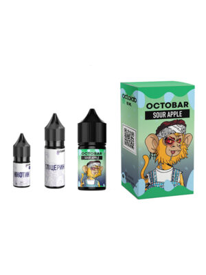 Набір премікс Octobar NFT Sour Apple 30мл 0-50мг
