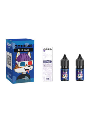 Набір премікс Octobar NFT Blue Razz 10мл 0-50мг