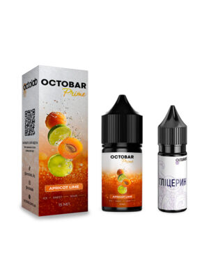 Набір премікс Octobar Prime Apricot Lime 30мл 0-50мг
