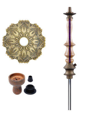 Кальян Karma Hookah 3.2 Line Bronze Фіолетовий