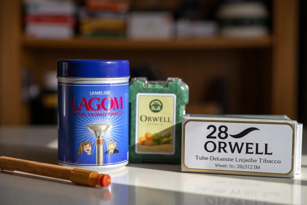 Особенности брендов Lagom и Orwell в среднем табаке для кальяна